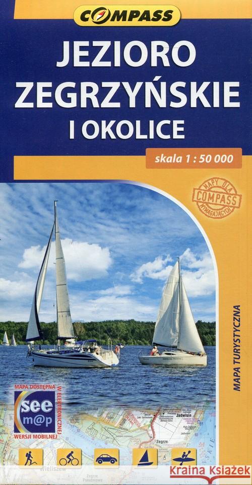 Mapa turystyczna - Jezioro Zegrzyńskie i okolice  9788376055695 Compass - książka