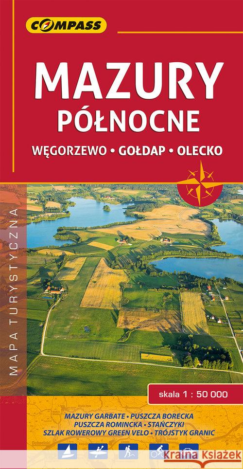 Mapa turystyczna - Mazury północne 1:50 000  9788376057743 Compass - książka