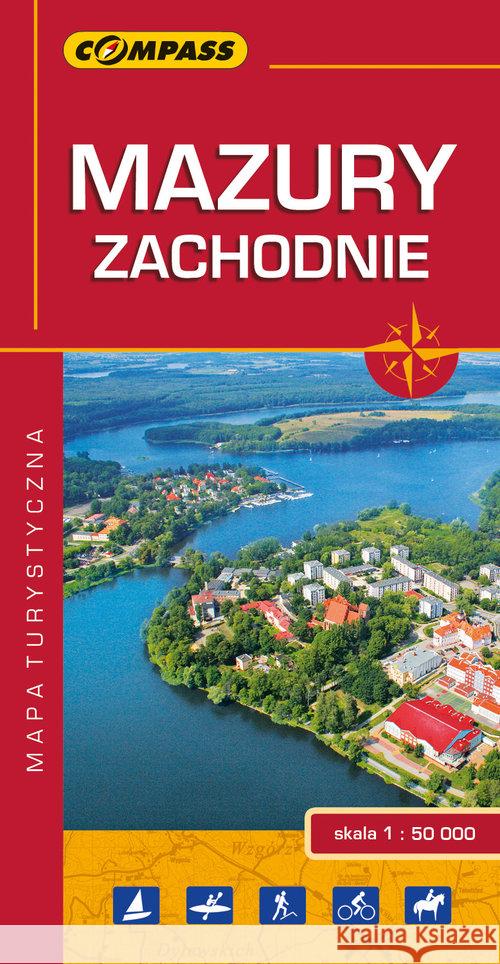 Mapa turystyczna - Mazury zachodnie 1:50 000  9788376056715 Compass - książka