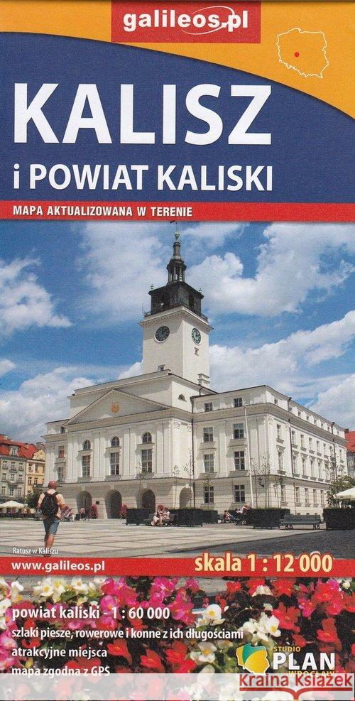 Mapa turystyczna - Powiat Kaliski/Kalisz 1:60 000  9788365329967 Plan - książka