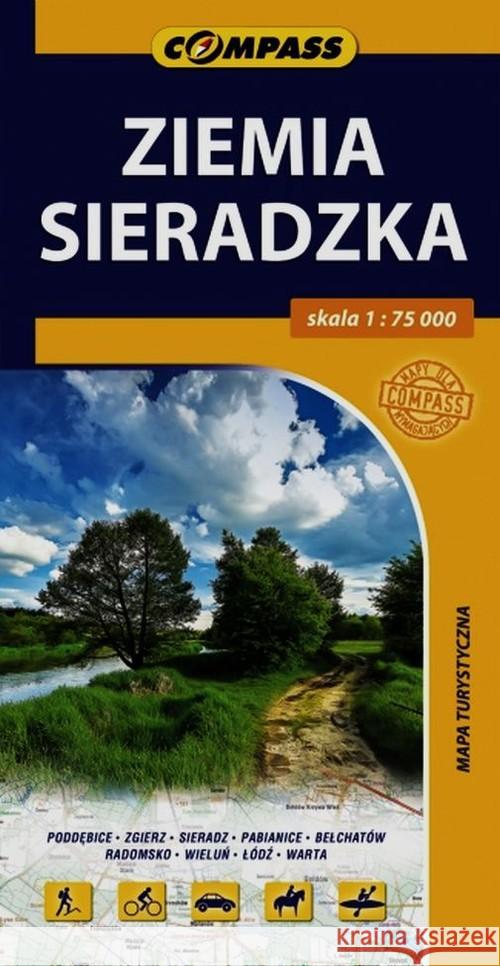 Mapa turystyczna - Ziemia Sieradzka 1:75 000  9788376055145 Compass - książka