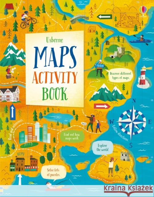 Maps Activity Book Eddie Reynolds 9781474952842 Usborne Publishing Ltd - książka