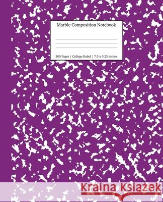 Marble Composition Notebook College Ruled: Purple Marble Notebooks, School Supplies, Notebooks for School Young Dreamers Press 9781989790632 Young Dreamers Press - książka