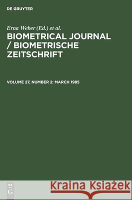 March 1985 No Contributor 9783112487815 de Gruyter - książka