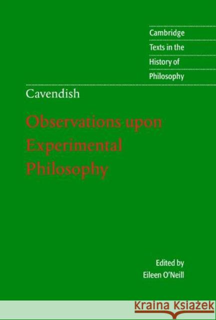 Margaret Cavendish: Observations Upon Experimental Philosophy Cavendish, Margaret 9780521776752 Cambridge University Press - książka