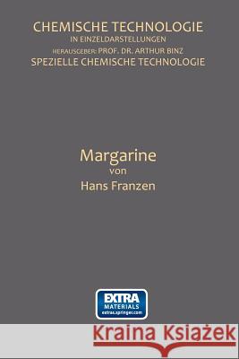 Margarine Hans Franzen 9783662334997 Springer - książka