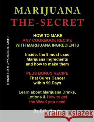 Marijuana The-Secret: How to Make any Cookbook Recipe with Marijuana Ingredients Martin, Billy 9781492133346 BNA Books (Bureau of National Affairs) - książka