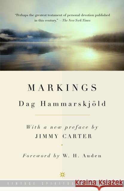 Markings Dag Hammarskjold Leif Sjoberg W. H. Auden 9780307277428 Vintage Books USA - książka