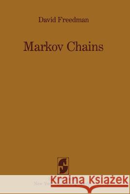 Markov Chains David Freedman 9781461255024 Springer - książka