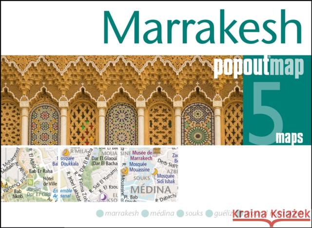 Marrakesh PopOut Map: Handy pocket size pop up city map of Marrakesh  9781910218822 Heartwood Publishing - książka