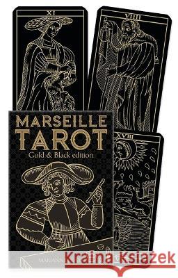 Marseille Tarot - Gold and Black Edition Marianne Costa 9780738776804 Llewellyn Publications - książka