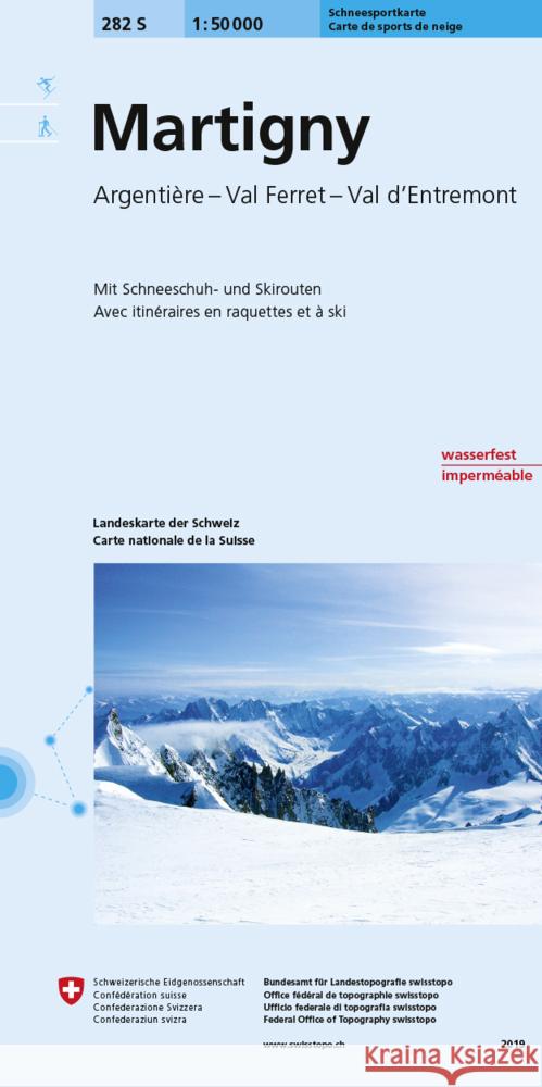 Martigny / Courmayeur: 2019  9783302202822 Swisstopo, Switzerland - książka