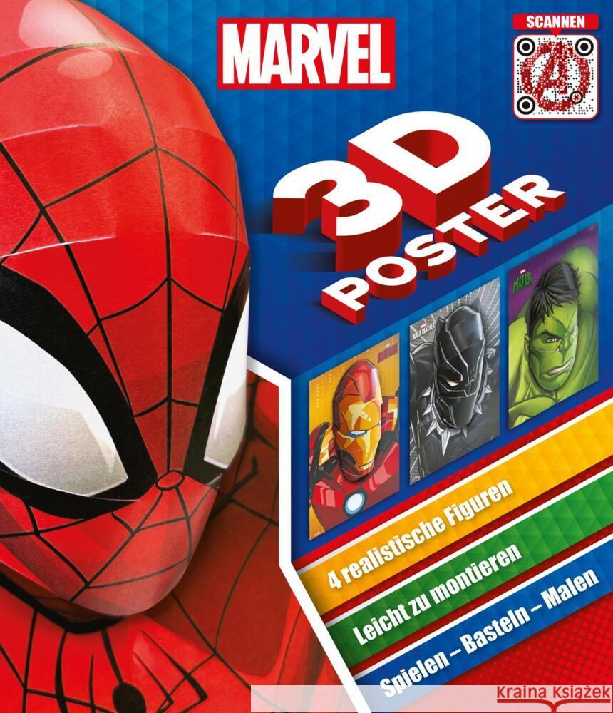 MARVEL: 3D-Poster  9783845126777 Nelson - książka