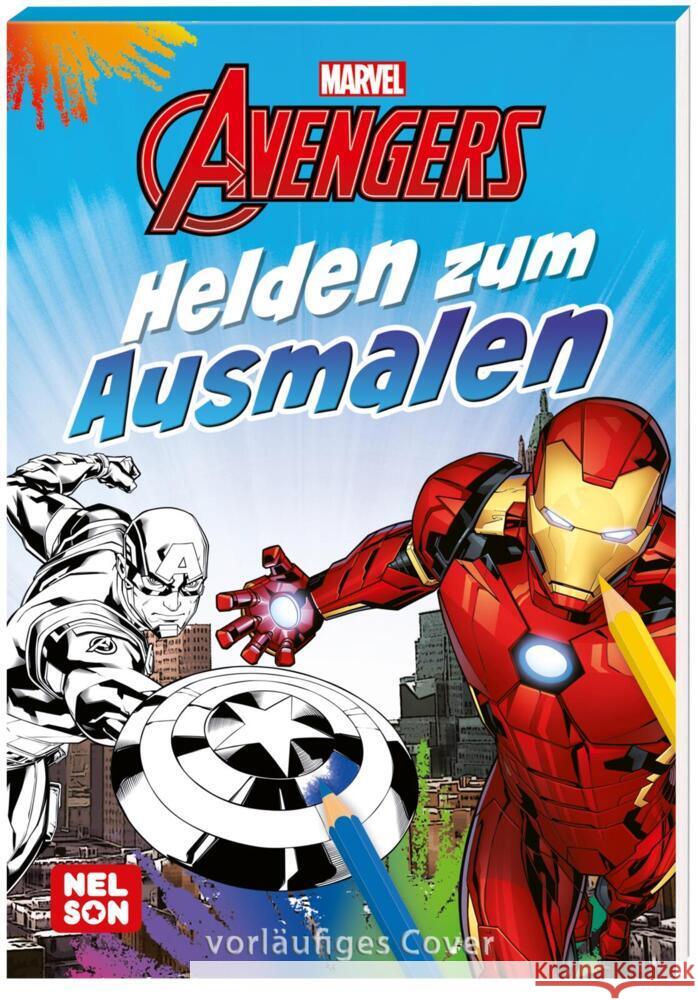 Marvel Avengers: Helden zum Ausmalen  9783845122342 Nelson - książka