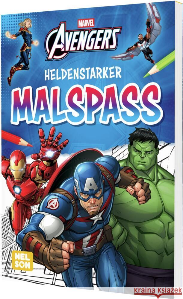 Marvel Avengers: Heldenstarker Malspaß  9783845130606 Nelson - książka