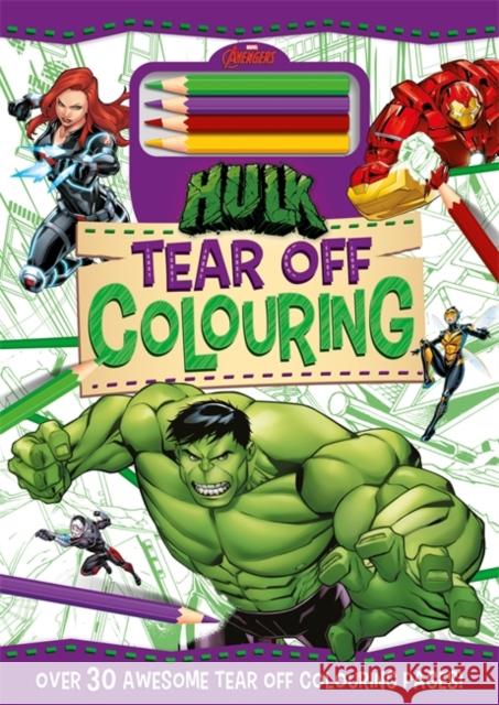 Marvel Avengers Hulk: Tear Off Colouring Marvel Entertainment International Ltd 9781803684888 Bonnier Books Ltd - książka