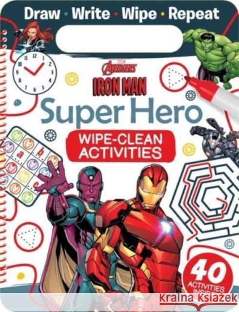 Marvel Avengers Iron Man: Super Hero Wipe-Clean Activities Autumn Publishing 9781803686721 Bonnier Books Ltd - książka