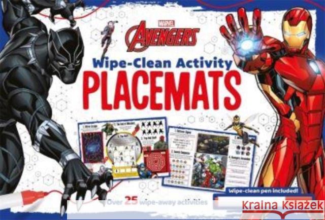 Marvel Avengers: Wipe-clean Activity Placemats Autumn Publishing 9781803687100 Bonnier Books Ltd - książka