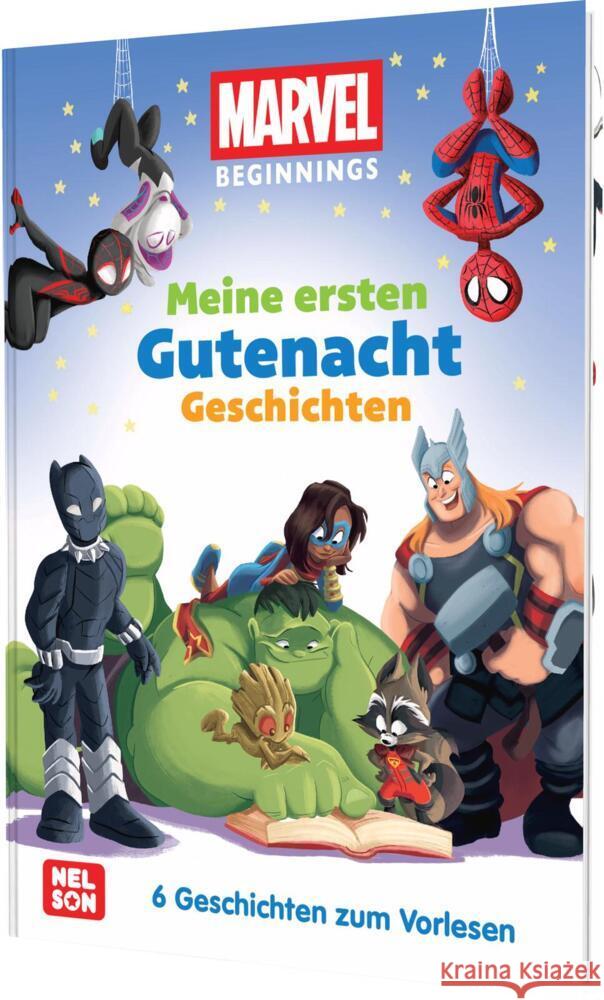 MARVEL Beginnings: Meine ersten Gutenacht-Geschichten  9783845129365 Nelson - książka