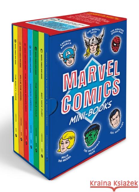 Marvel Comics Mini-Books Collectible Boxed Set: A History and Facsimiles of Marvel's Smallest Comic Books Marvel Entertainment 9781419743429 Abrams Comicarts - książka