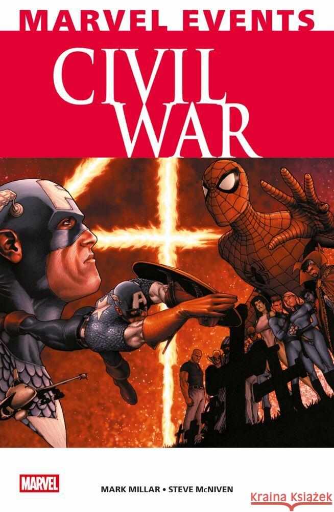 Marvel Events: Civil War Millar, Mark, McNiven, Steve 9783741647215 Panini Manga und Comic - książka