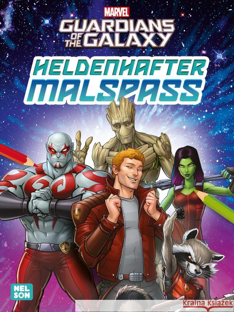 MARVEL: Guardians of the Galaxy: Heldenhafter Malspaß  9783845126791 Nelson - książka