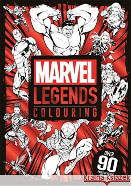 Marvel Legends Colouring Marvel Entertainment International Ltd 9781803686820 Bonnier Books Ltd - książka