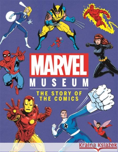 Marvel Museum (Mini Edition): The Story of the Comics Ned Hartley 9781835872314 Bonnier Books Ltd - książka