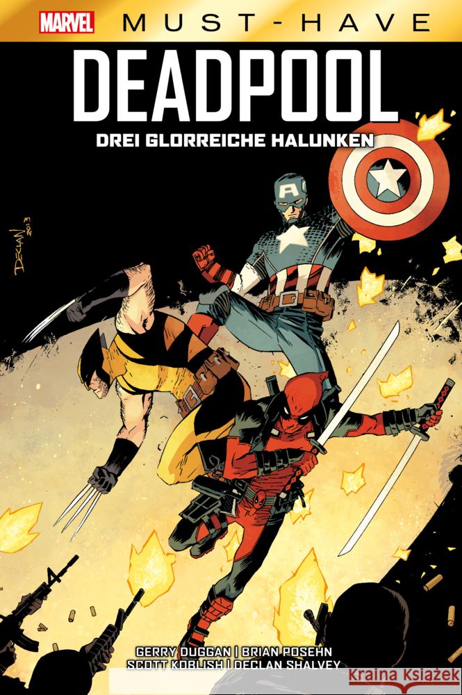 Marvel Must-Have: Deadpool - Drei glorreiche Halunken Duggan, Gerry, Koblish, Scott, Posehn, Brian 9783741628771 Panini Manga und Comic - książka
