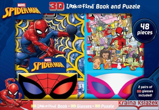 Marvel Spider-Man: 3D Look and Find Book and Puzzle PI Kids 9798384601470 Phoenix International Publications, Incorpora - książka