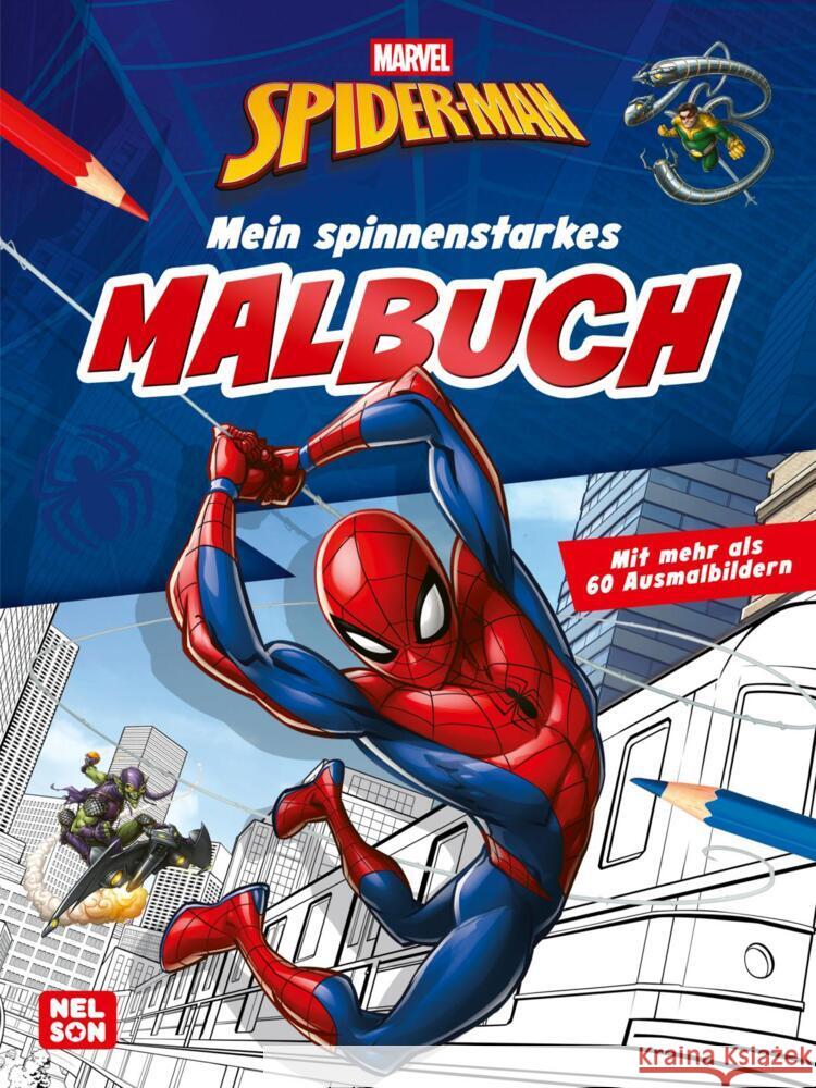 MARVEL Spider-Man: Mein spinnenstarkes Malbuch  9783845130736 Nelson - książka