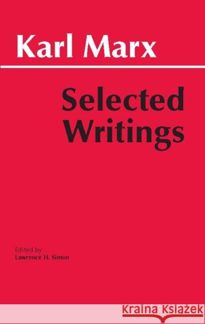 Marx: Selected Writings Karl Marx 9780872202184 HACKETT PUBLISHING CO, INC - książka