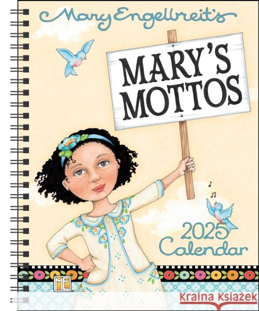 Mary Engelbreit's Mary's Mottos 12-Month 2025 Monthly/Weekly Planner Calendar Mary Engelbreit 9781524888862 Andrews McMeel Publishing - książka