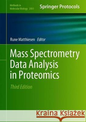 Mass Spectrometry Data Analysis in Proteomics  9781493997435 Humana - książka