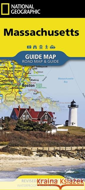 Massachusetts Map National Geographic Maps 9781566957786 National Geographic Maps - książka