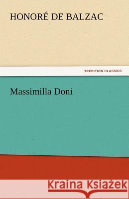 Massimilla Doni  9783842440982 tredition GmbH - książka