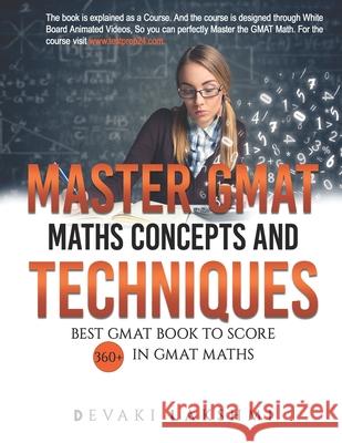 Master GMAT Math Concepts and Techniques Devaki Subba Lakshmi 9798511635842 Independently Published - książka