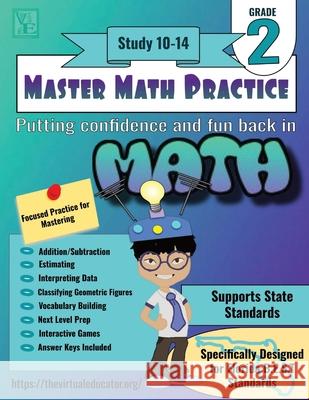 Master Math Practice-2nd Grade: Study 10-14 Tyler S Davis, Taylor S Davis, Maed Mba Davis 9798876064721 Independently Published - książka