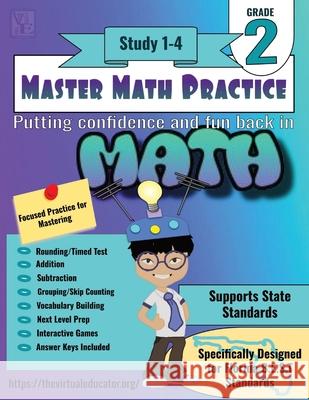 Master Math Practice-2nd Grade: Study 1-4 Tyler S Davis, Taylor S Davis, Maed Mba Davis 9798876053169 Independently Published - książka