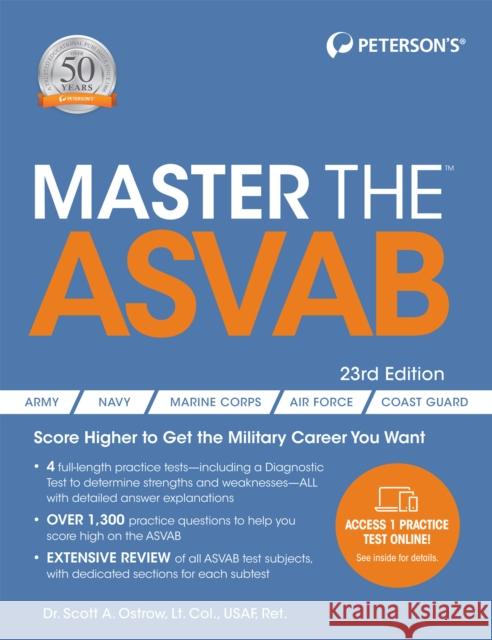 Master the ASVAB Scott Ostrow 9780768942415 Peterson Nelnet Co - książka