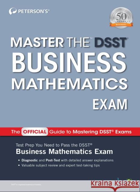 Master the Dsst Business Mathematics Exam Peterson's 9780768944396 Peterson Nelnet Co - książka