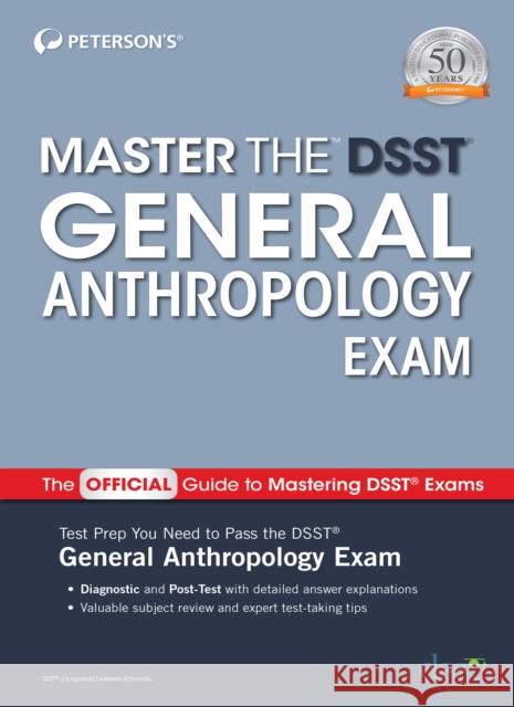 Master the Dsst General Anthropology Exam Peterson's 9780768944525 Peterson Nelnet Co - książka