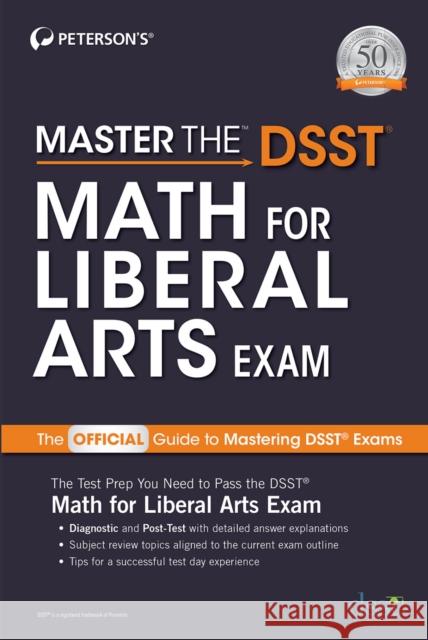 Master the Dsst Math for Liberal Arts Exam Peterson's 9780768944624 Peterson Nelnet Co - książka