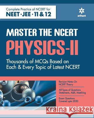 Master The NCERT Physics Vol-2 Hassan Atique Sing 9789324196859 Arihant Publication India Limited - książka