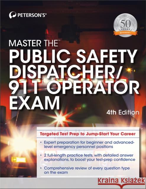 Master the Public Safety Dispatcher/911 Operator Exam Peterson's 9780768939873 Peterson Nelnet Co - książka