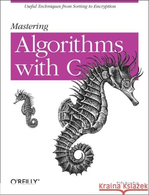 Mastering Algorithms with C Kyle Loudon 9781565924536  - książka