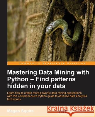 Mastering Data Mining with Python - Find patterns hidden in your data Squire, Megan 9781785889950 Packt Publishing - książka