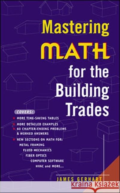 Mastering Math for the Building Trades James Gerhart 9780071360234  - książka