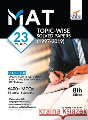 MAT 23 years Topic-wise Solved Papers (1997-2019) 8th Edition Disha Experts 9789389187557 Disha Publication - książka