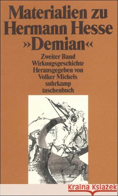 Materialien zu Hermann Hesse 'Demian'. Tl.2 : Wirkungsgeschichte  9783518390207 Suhrkamp - książka